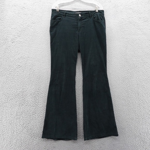 Lafayette 148 New York Pants - Lafayette 148 Corduroy Flare Pants Size 8 Green Women Soft Mid Rise Stretch
